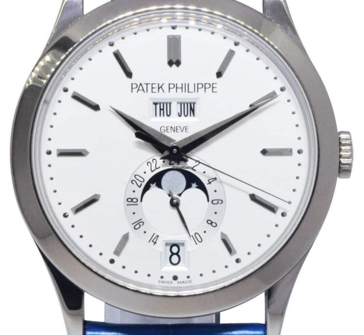 Patek Philippe Annual Calendar 5396 18k White Gold Annual Calendar 38mm Mens Watch 10 5396g