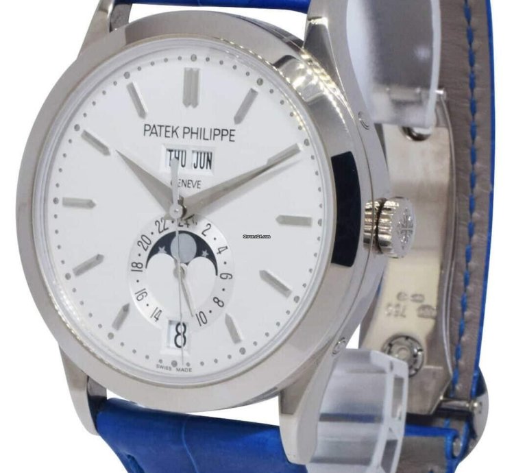 Patek Philippe Annual Calendar 5396 18k White Gold Annual Calendar 38mm Mens Watch 10 5396g