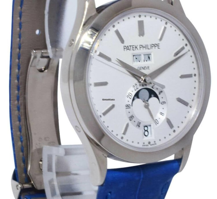 Patek Philippe Annual Calendar 5396 18k White Gold Annual Calendar 38mm Mens Watch 10 5396g