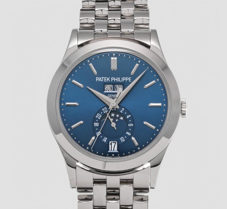 Patek Philippe Annual Calendar 5396 1g Blue Dial 18k White Gold Bracelet