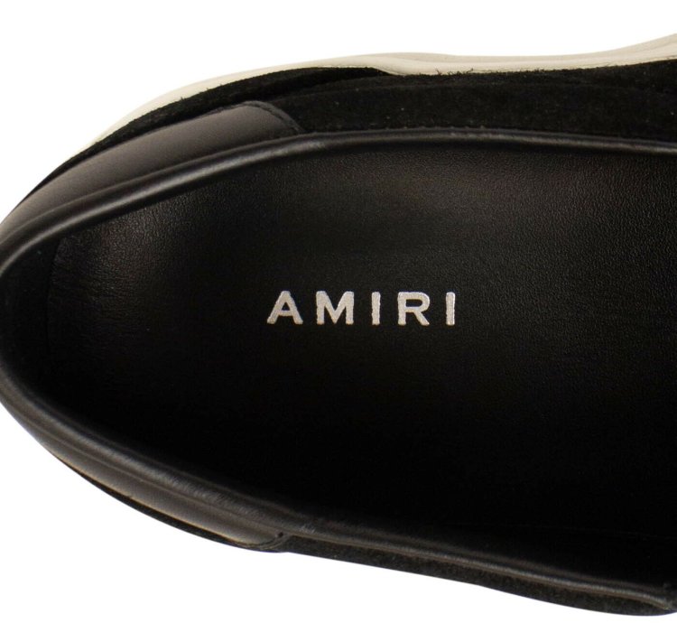 Black Suede Bandana Slip On Sneaker Size 40