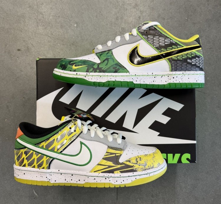 2024 Nike Dunk Low What The Duck Away University Of Oregon