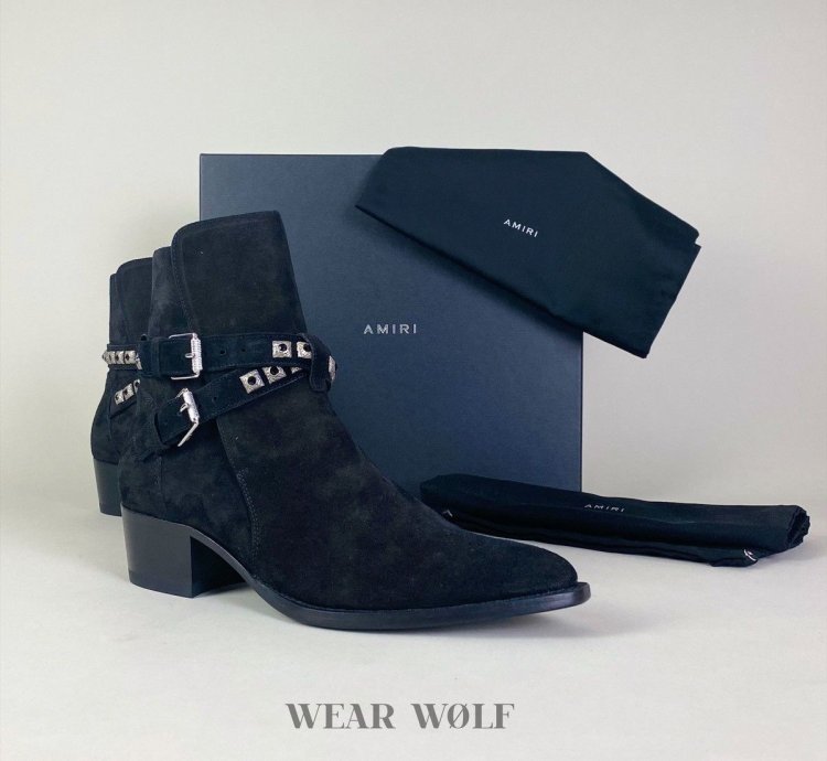 Black Week Amiri Suede Studded Boots Joseph
