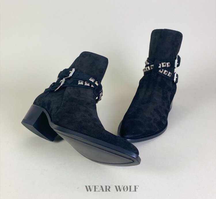 Black Week Amiri Suede Studded Boots Joseph