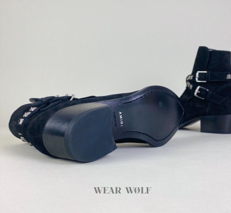 Black Week Amiri Suede Studded Boots Joseph