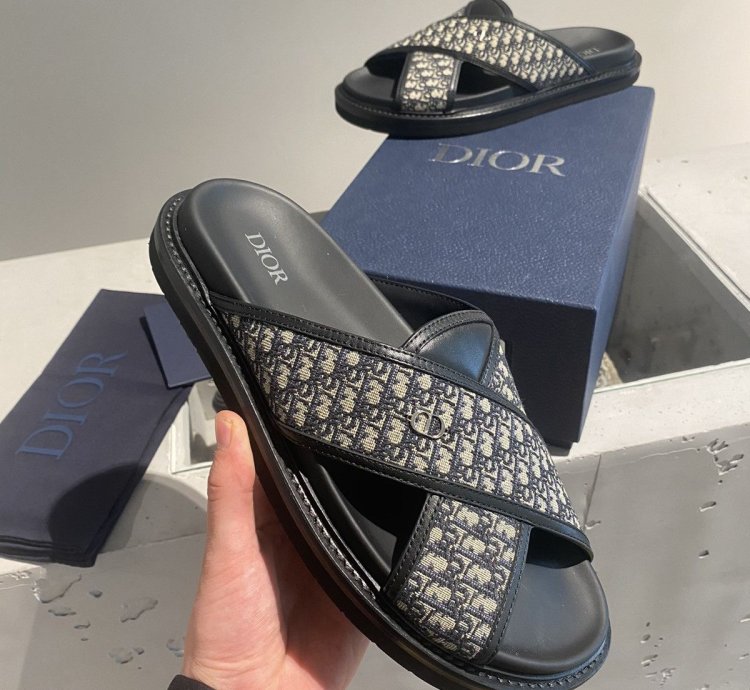 Black Week Dior Aqua Sandal Oblique Jacquard