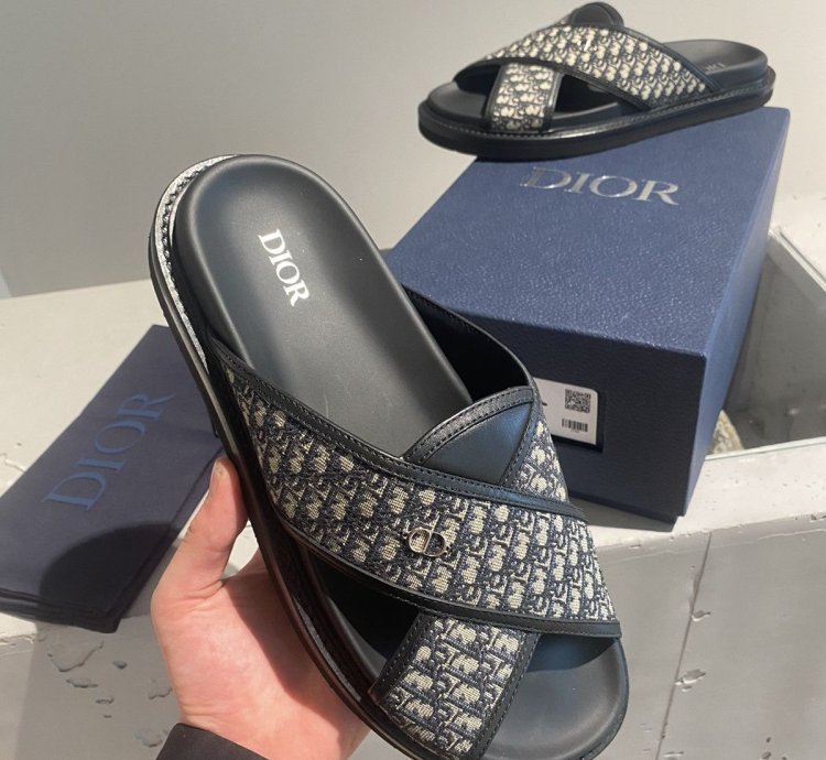 Black Week Dior Aqua Sandal Oblique Jacquard