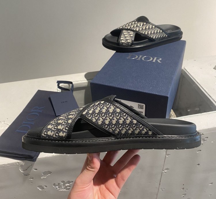Black Week Dior Aqua Sandal Oblique Jacquard
