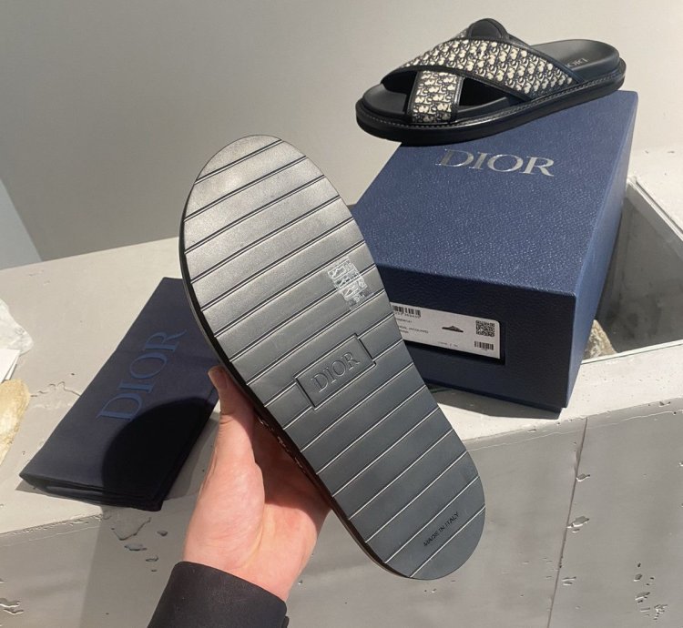 Black Week Dior Aqua Sandal Oblique Jacquard