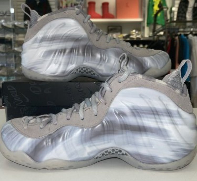 Air Foamposite One Qs Dream World - Tech Grey - Worn