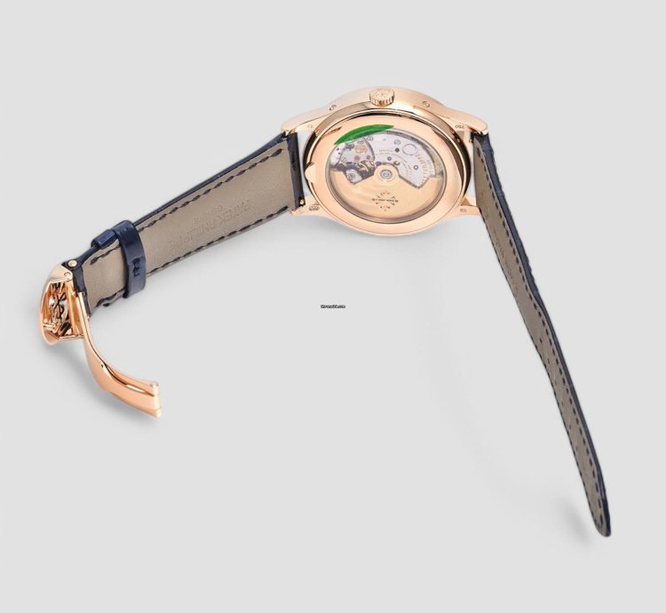 Patek Philippe Annual Calendar 5396r-015 Rose Gold Blue Diamond Dial
