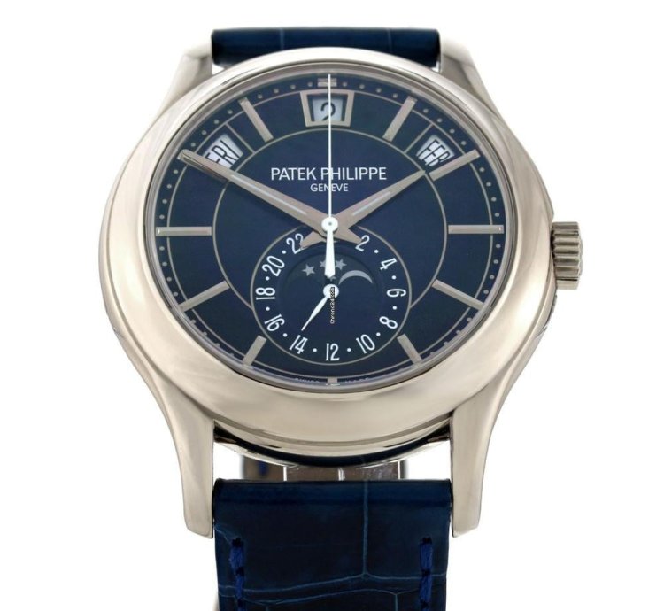 Patek Philippe Annual Calendar Blue Dial Ref 5205g