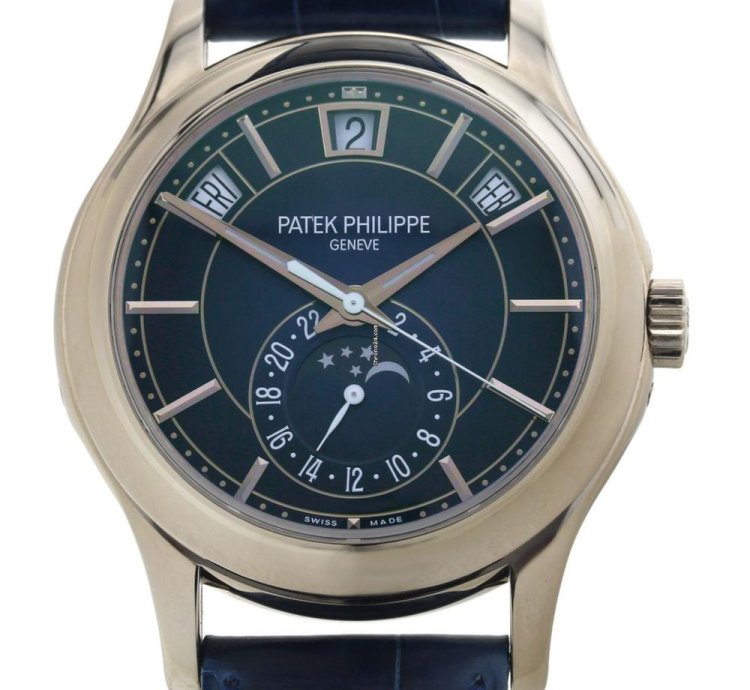 Patek Philippe Annual Calendar Blue Dial Ref 5205g