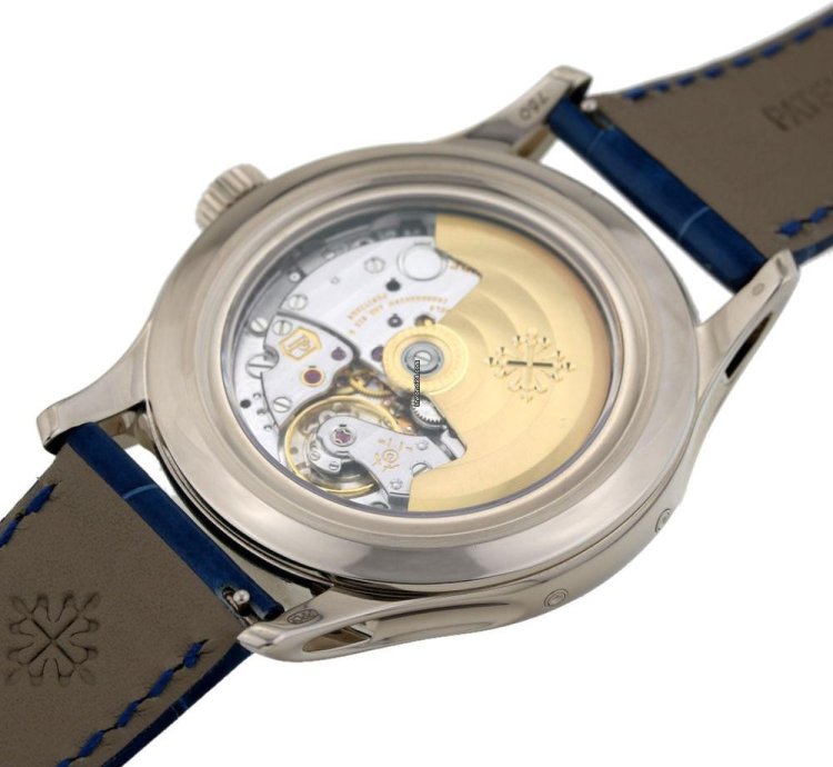 Patek Philippe Annual Calendar Blue Dial Ref 5205g