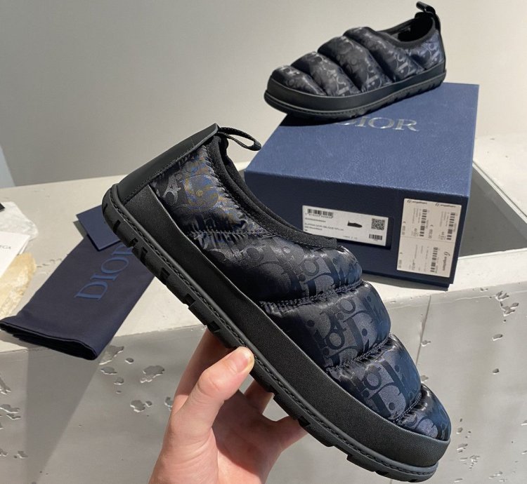 Black Week Dior Oblique Nylon Slipper