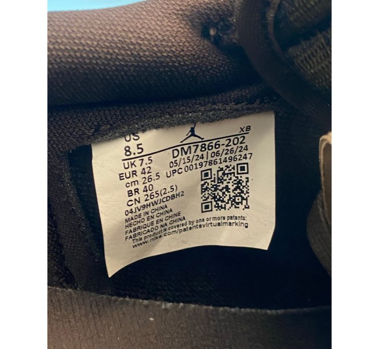 Jordan 1 Retro Low Og Sp Travis Scott Velvet Brown M8 5 W10