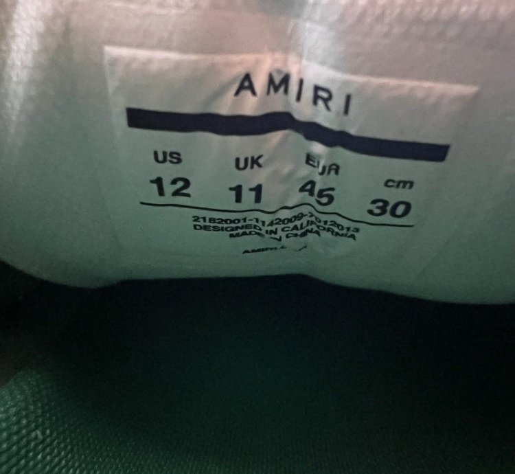 Bnwt Amiri Skel Low Sneaker