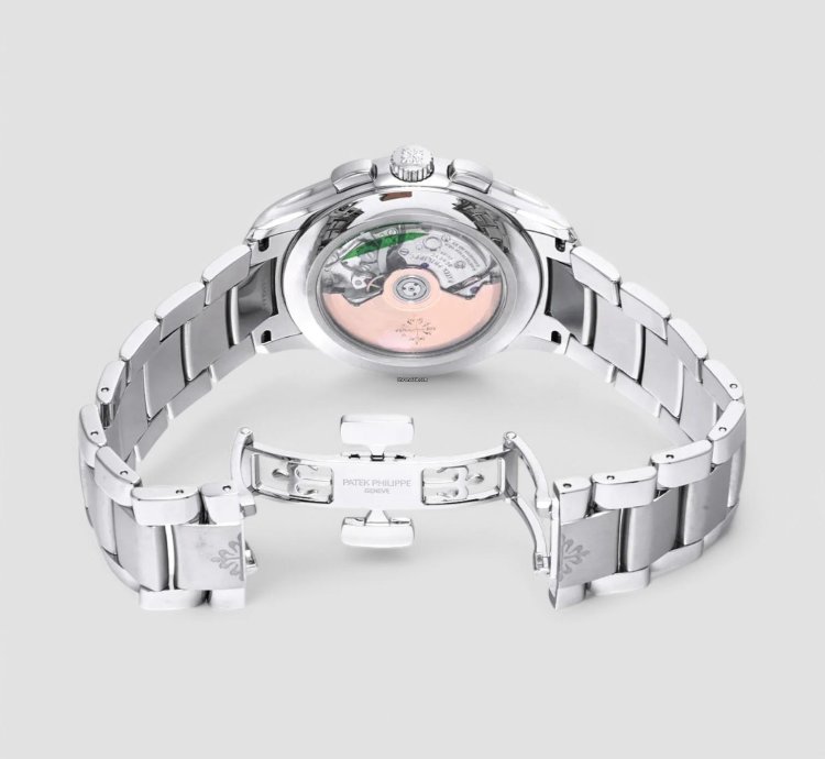 Patek Philippe Annual Calendar Chronograph 5905 1a Chronograph Annual Calendar Green Dial Ss Description