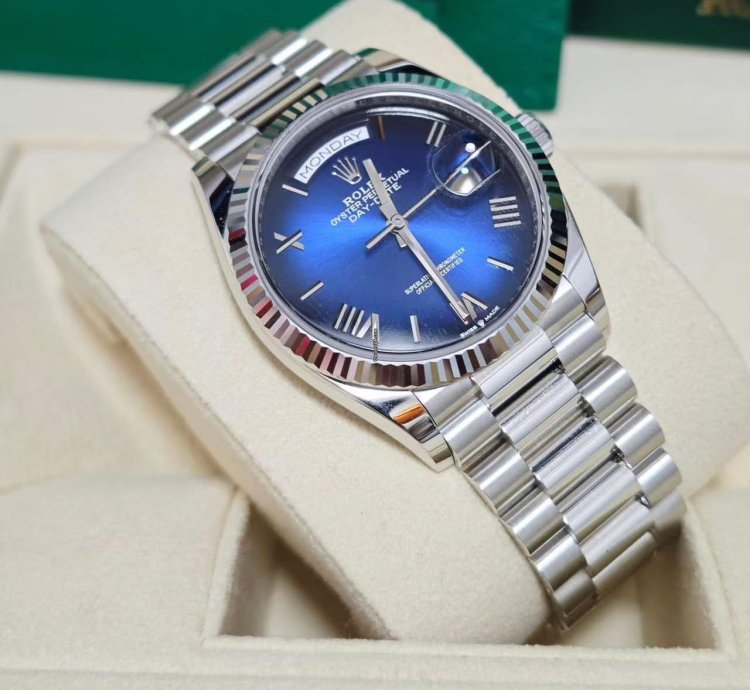 Rolex Day-date 128236 Blue Ombre Oys