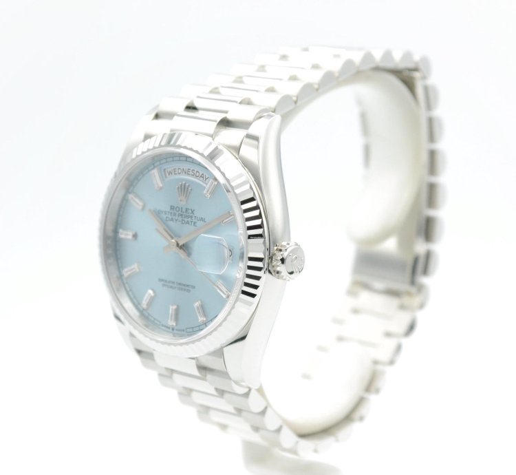 Rolex Day-date 128236 Ice Blue Diamond Unworn Nl