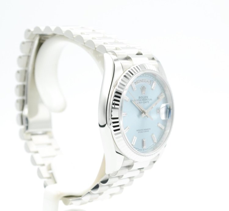 Rolex Day-date 128236 Ice Blue Diamond Unworn Nl