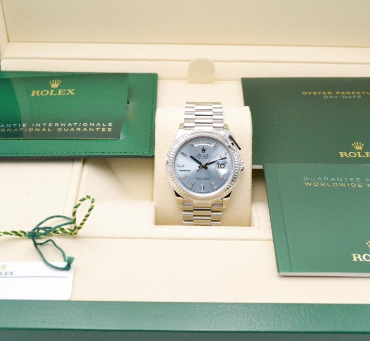 Rolex Day-date 128236 Ice Blue Diamond Unworn Nl