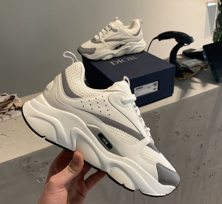 Bnwt Dior B22 Reflective White