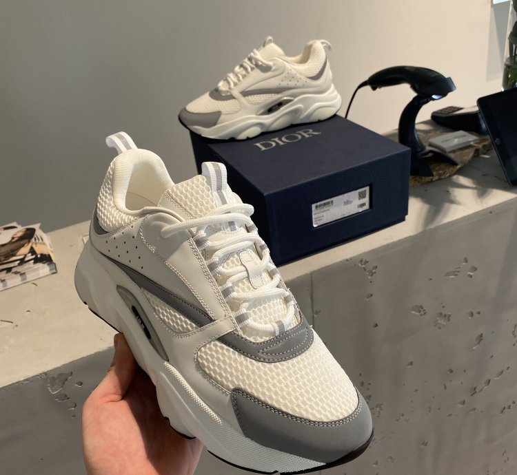 Bnwt Dior B22 Reflective White