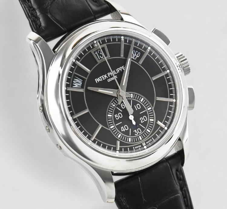 Patek Philippe Annual Calendar Chronograph 5905p Calendar Platinum Black Dial