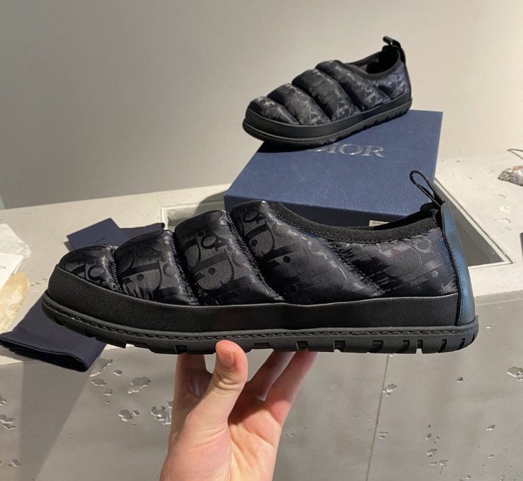 Bnwt Dior Oblique Nylon Slipper