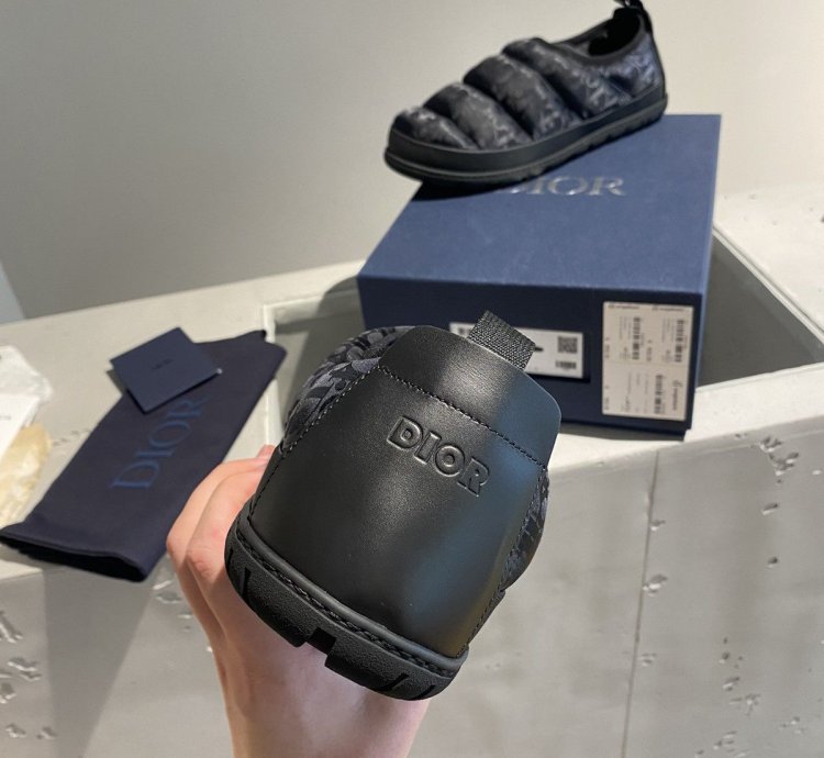 Bnwt Dior Oblique Nylon Slipper