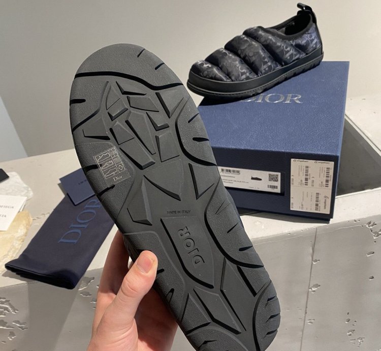 Bnwt Dior Oblique Nylon Slipper