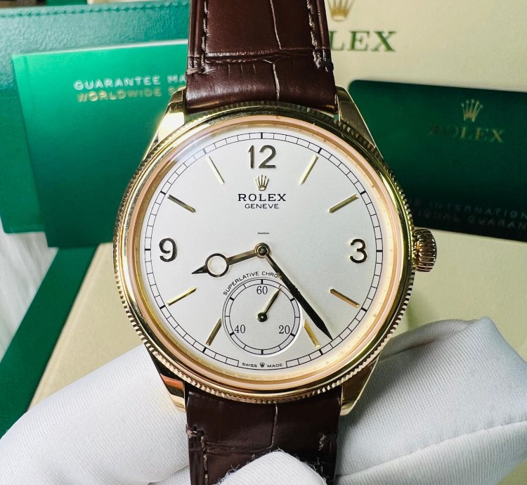Rolex 1908 2025 New 1908 Yellow Gold White Dial