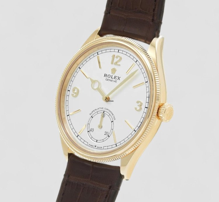Rolex 1908 18k Yellow Gold 39 Mm