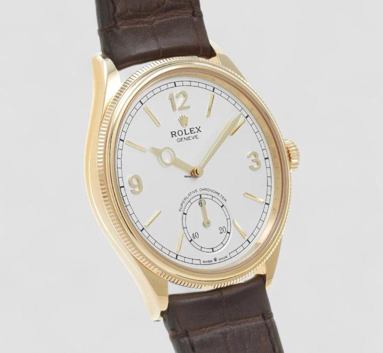 Rolex 1908 18k Yellow Gold 39 Mm