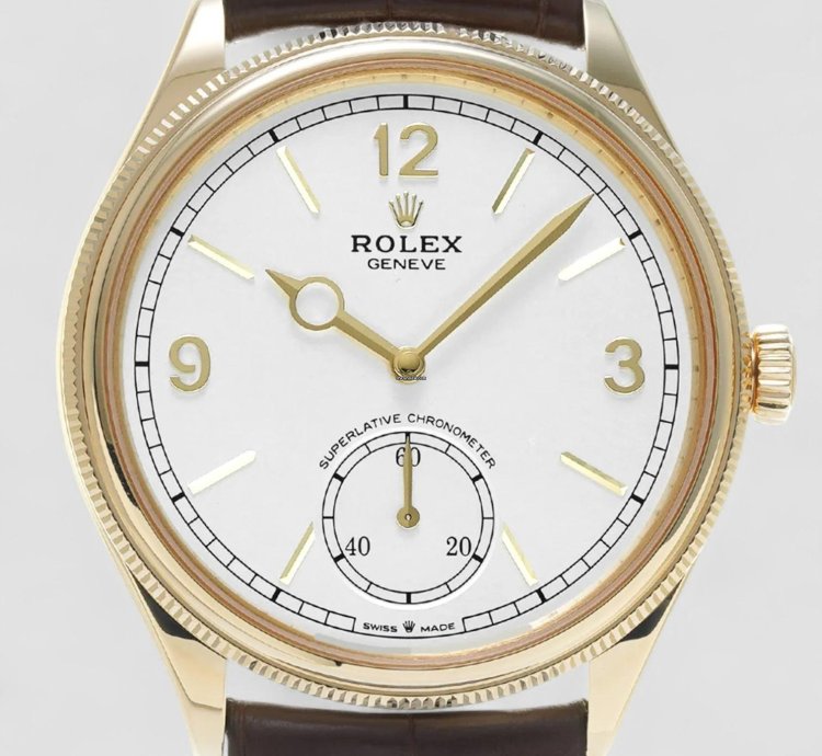 Rolex 1908 18k Yellow Gold 39 Mm