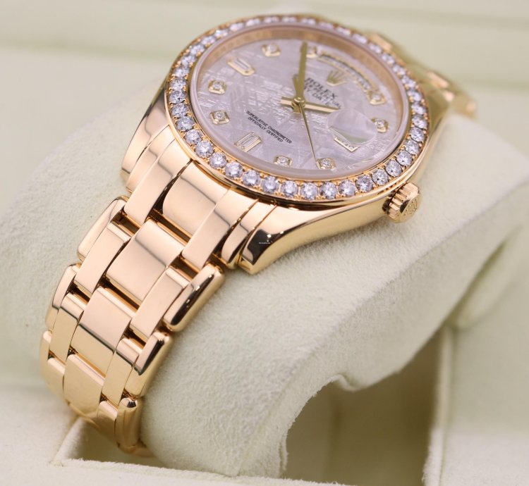Rolex Day-date 2014 Day-date 39mm Meteorite Diamond Dial Master Piece 18948 Full Set
