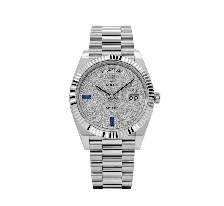 Rolex Day-date 228236 Platinum Pav Diamond Dial 2023