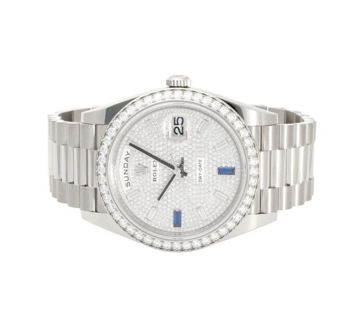 Rolex Day-date 228437tbr Automatic White Gold Like New Unworn