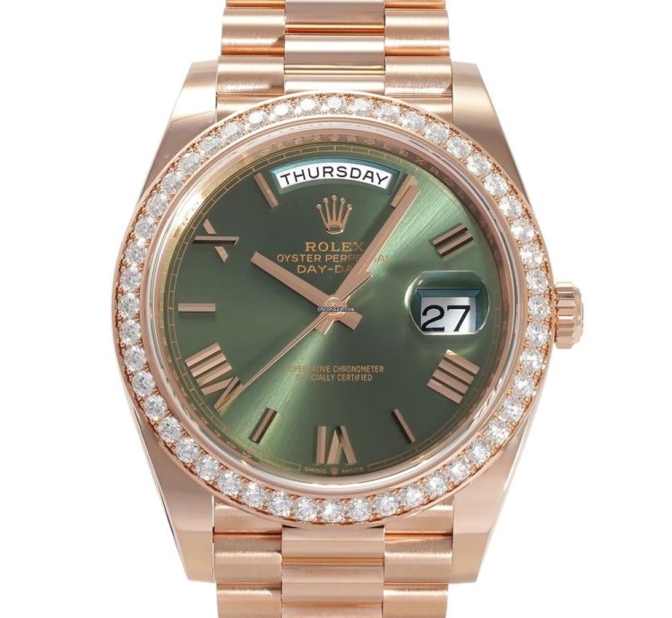 Rolex Day-date 228464tbr Automatic Red Gold Like New Unworn