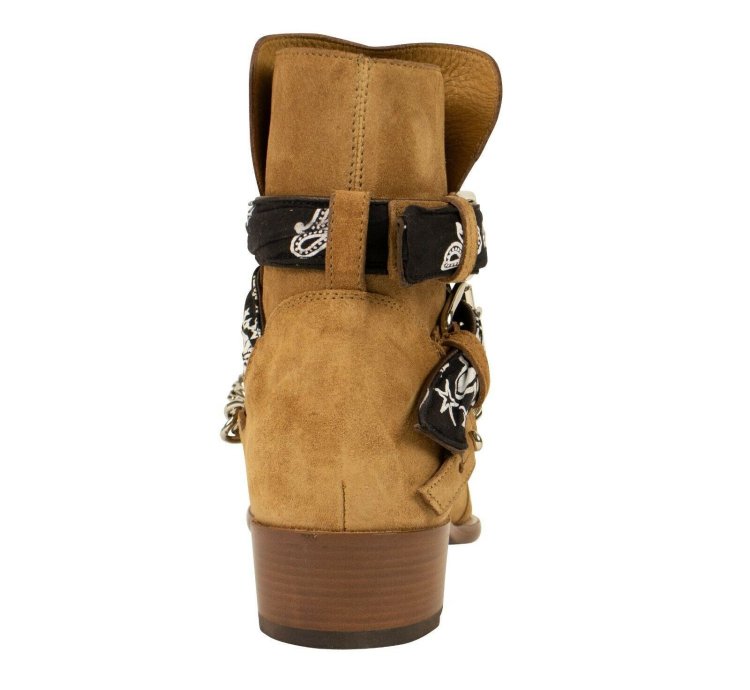 Brown Bandana Buckle Boot Size 43