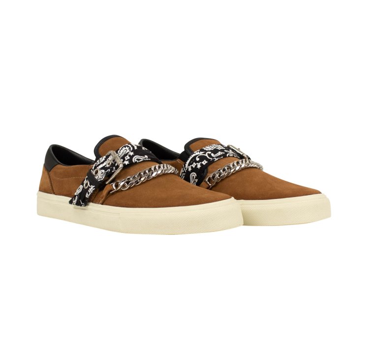 Brown Bandana Buckle Slip-on Size 12 45 595
