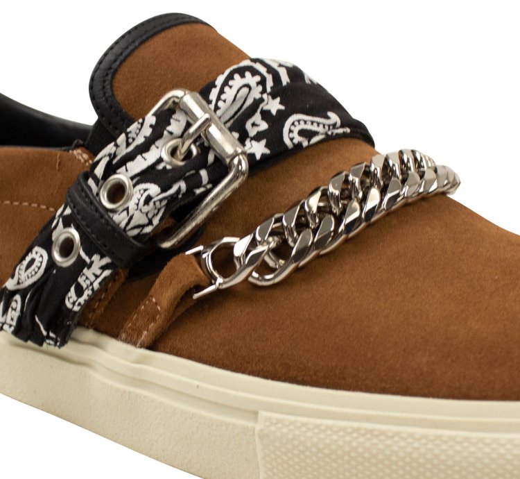 Brown Bandana Buckle Slip-on Size 12 45 595