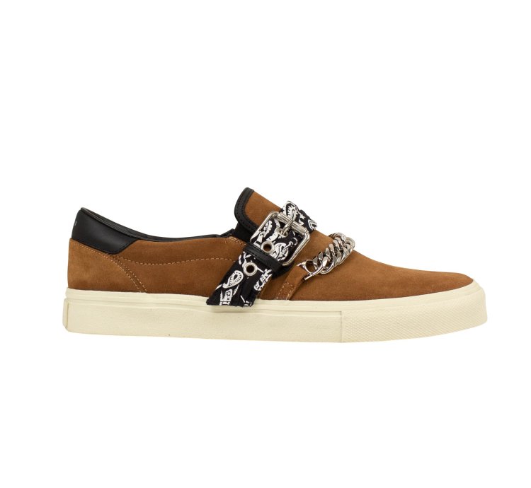 Brown Bandana Buckle Slip-on Size 7 40