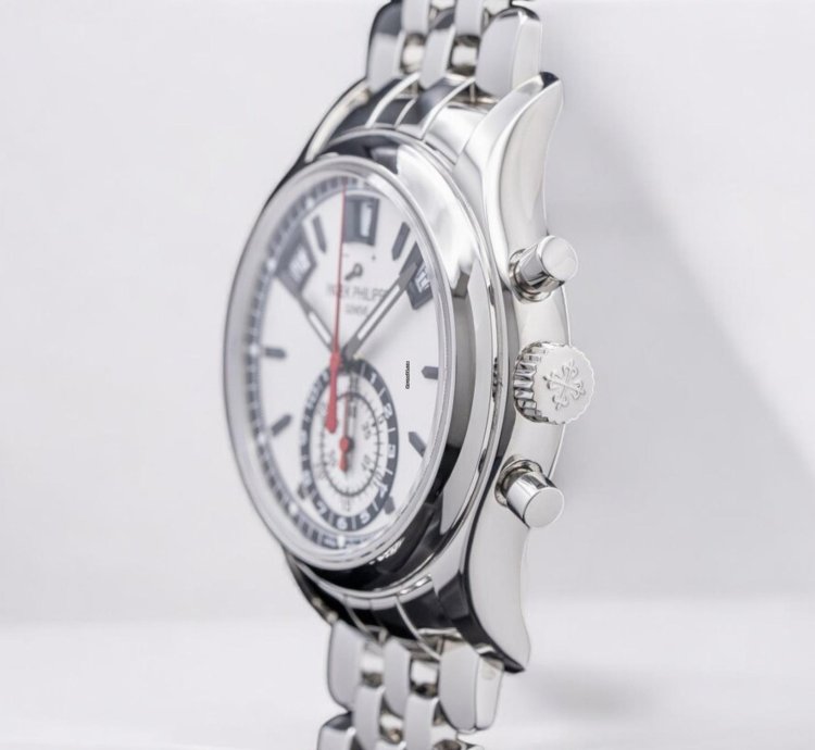 Patek Philippe Annual Calendar Chronograph 5960 Chronograph Ss Silver Dial