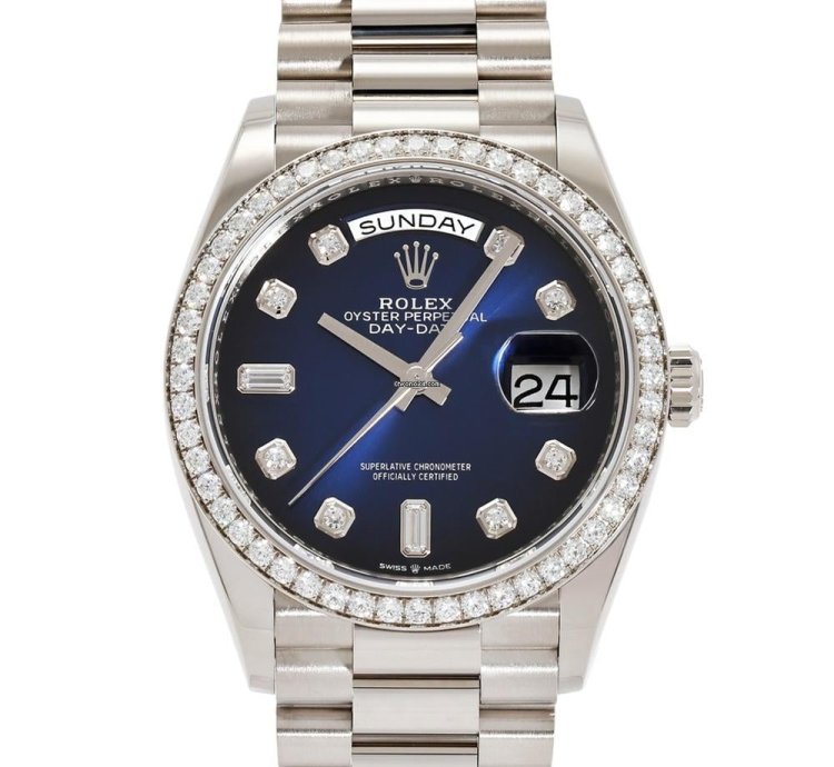 Rolex Day-date 228551tbr Automatic White Gold Like New Unworn