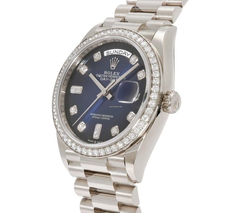 Rolex Day-date 228551tbr Automatic White Gold Like New Unworn