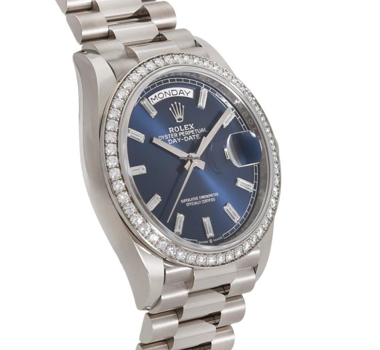 Rolex Day-date 228552tbr Automatic White Gold New