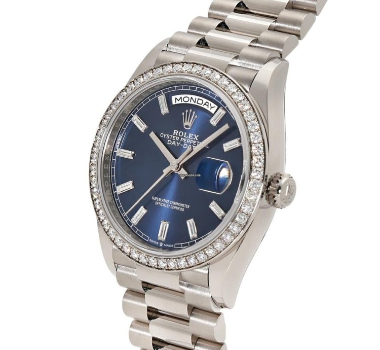 Rolex Day-date 228552tbr Automatic White Gold New