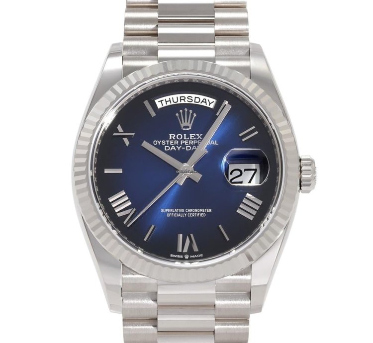 Rolex Day-date 228611tbr Automatic White Gold New